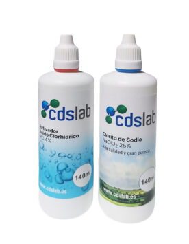 Kit Clorito de sodio 140 ml+ Activador 140 ml (HCl)