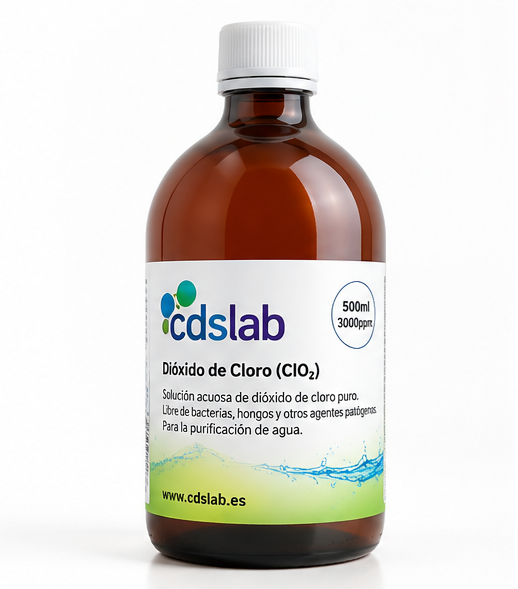 Dióxido de cloro 500 ml 3000 ppm CDSLAb