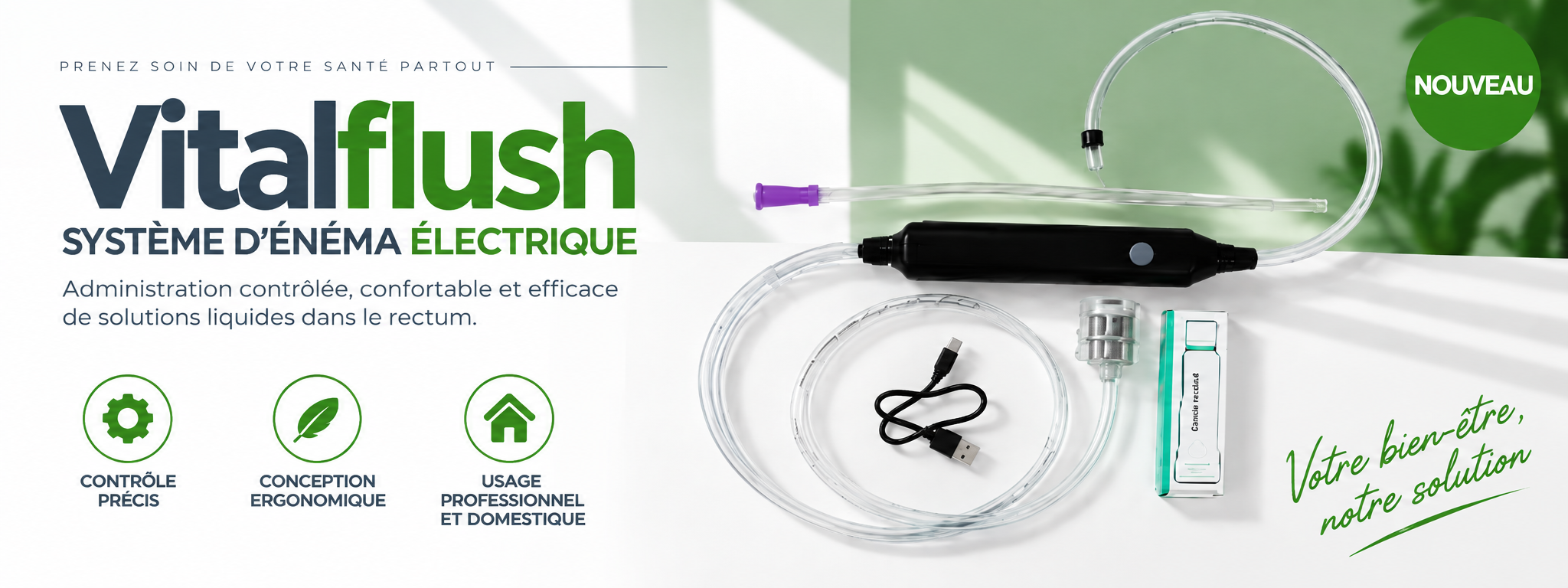 Vitalflush sistema eléctrico para enemas