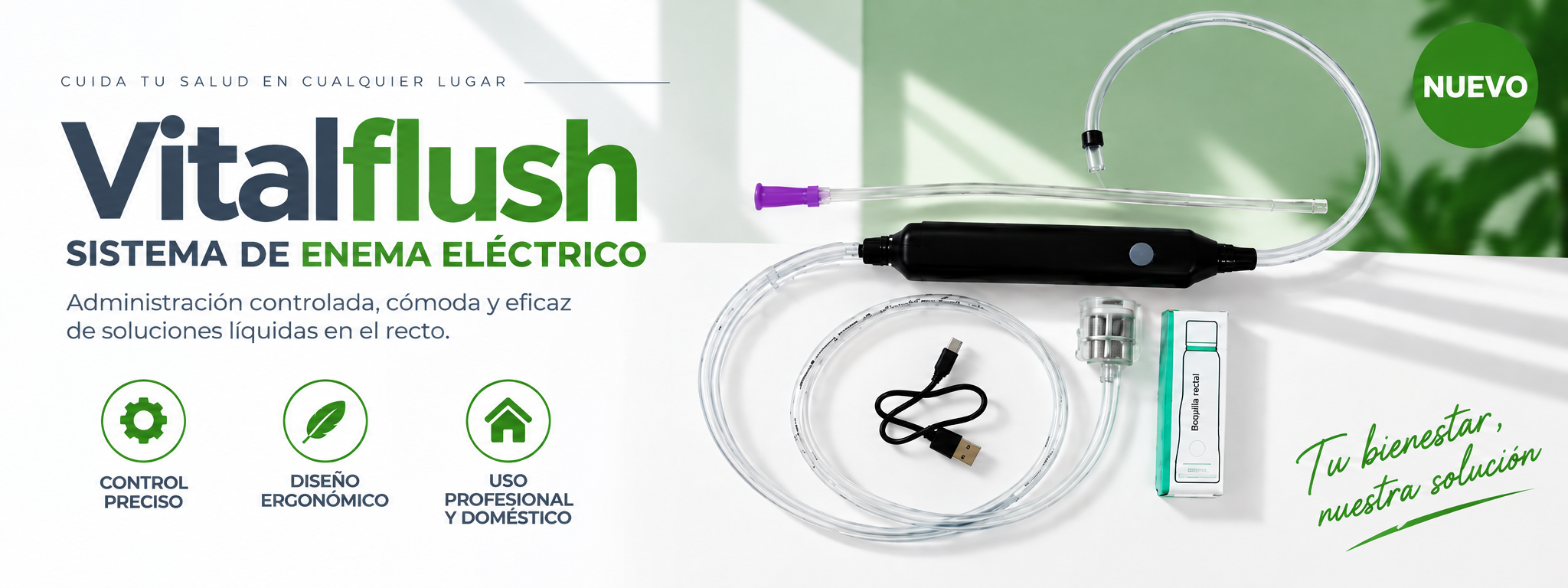 Vitalflush sistema eléctrico para enemas