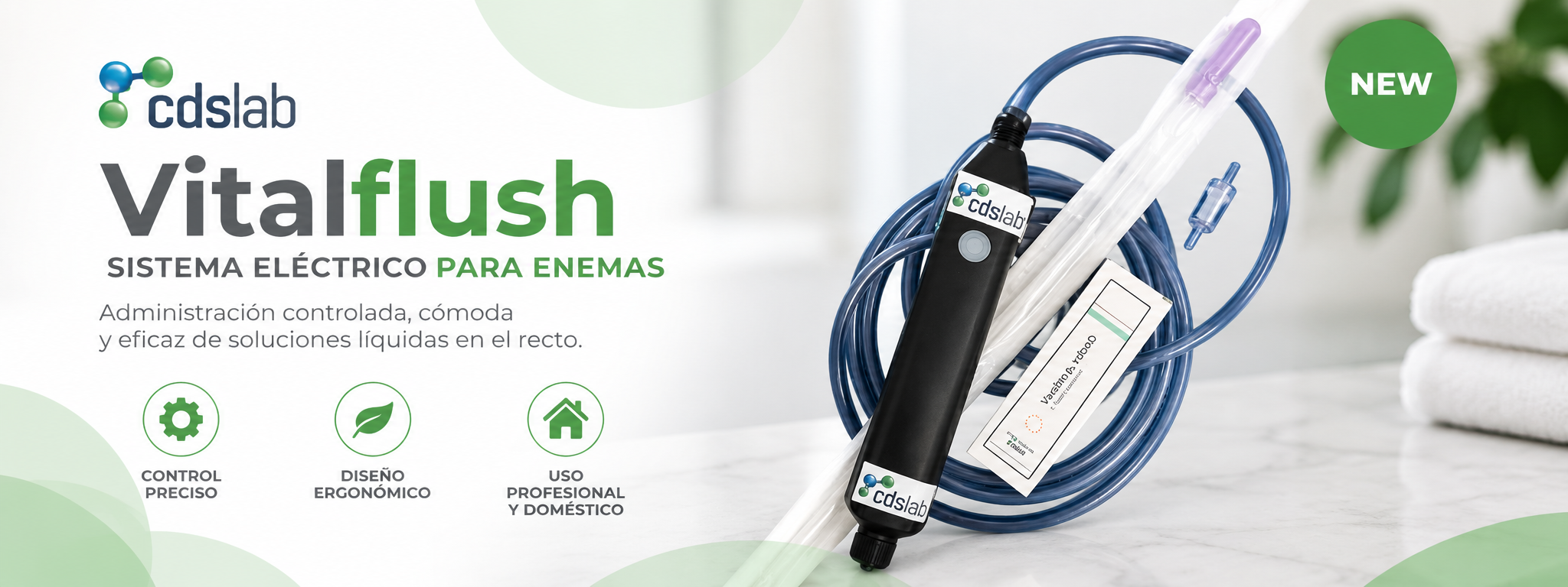 Vitalflush sistema eléctrico para enemas