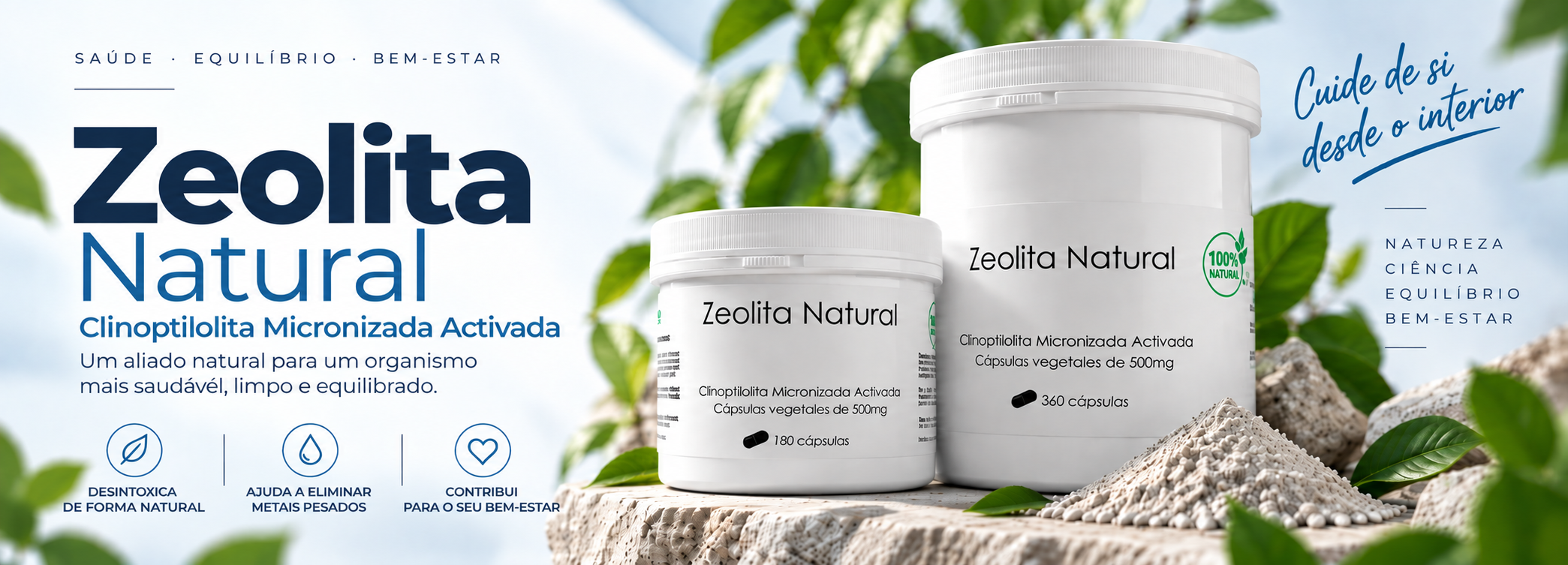 Zeólita natural micronizada ativada