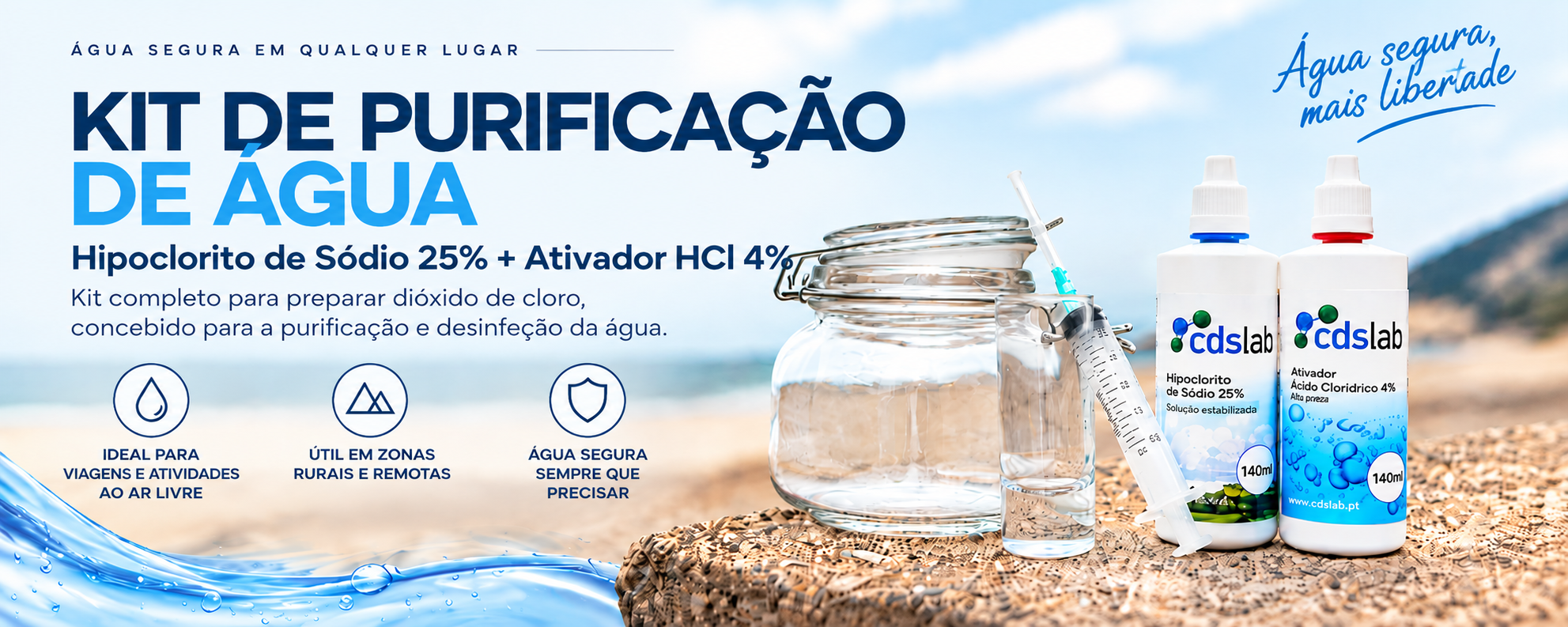 Kit de purificação de água