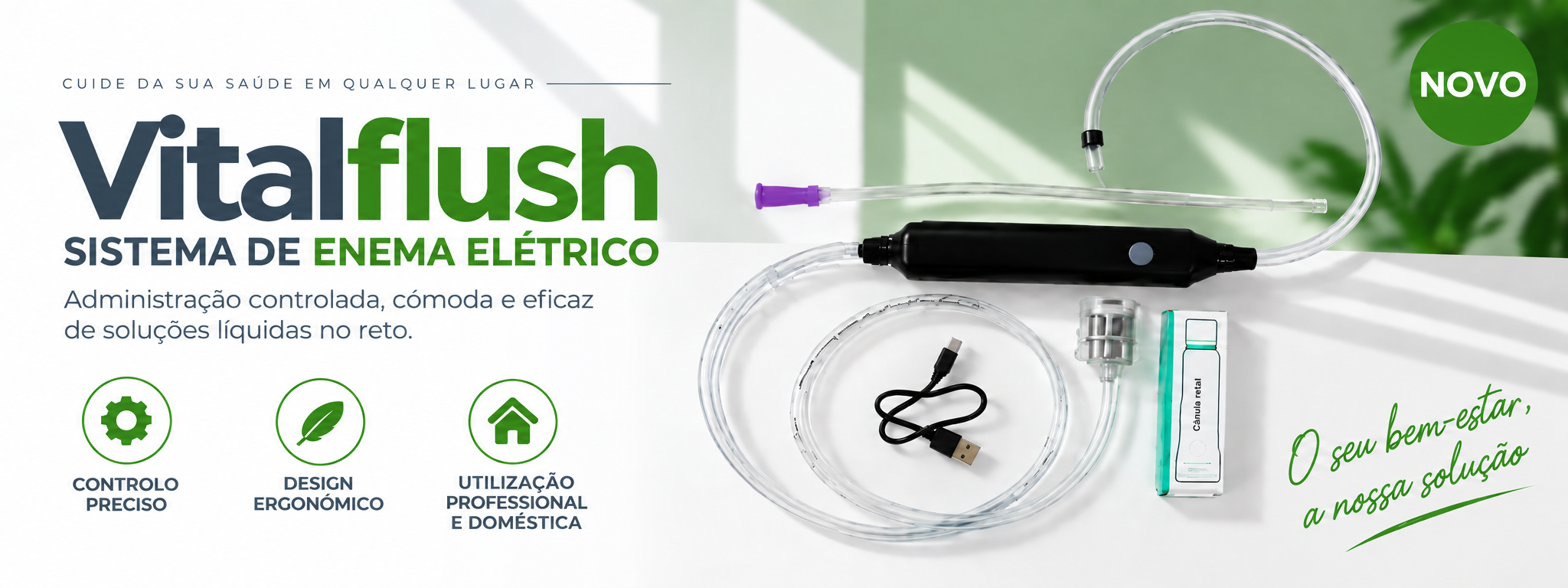 Vitalflush sistema elétrico para enemas